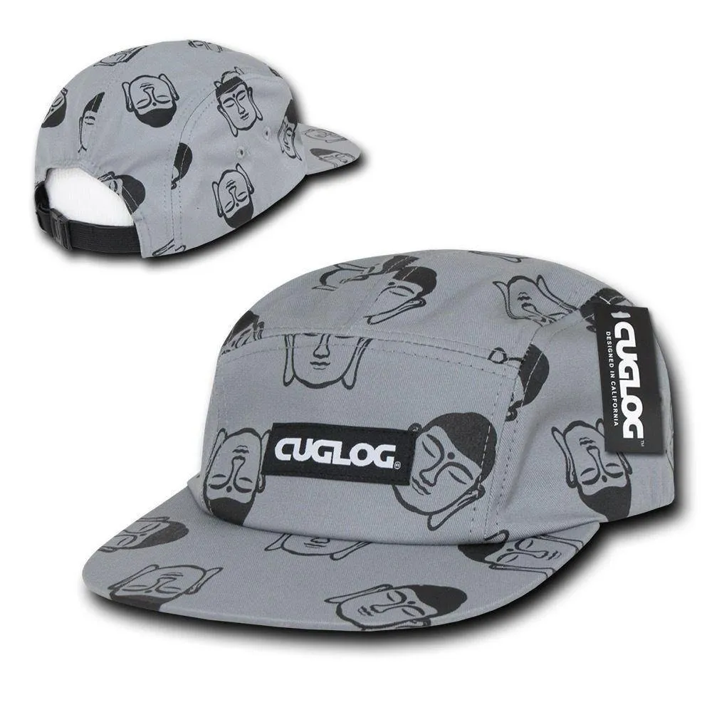 1 Dozen Cuglog Buddha 5 Panel Racer Snug Fit Baseball Caps Hats Wholesale Bulk