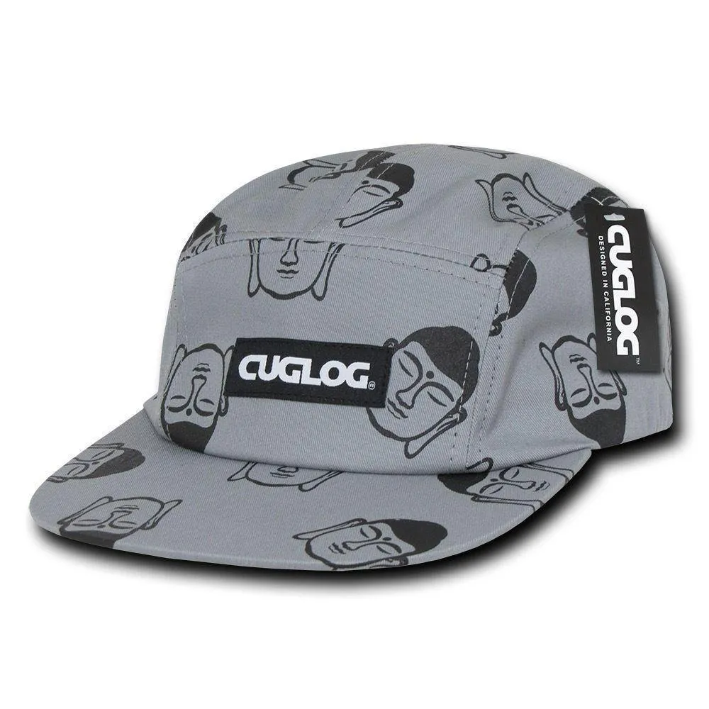 1 Dozen Cuglog Buddha 5 Panel Racer Snug Fit Baseball Caps Hats Wholesale Bulk