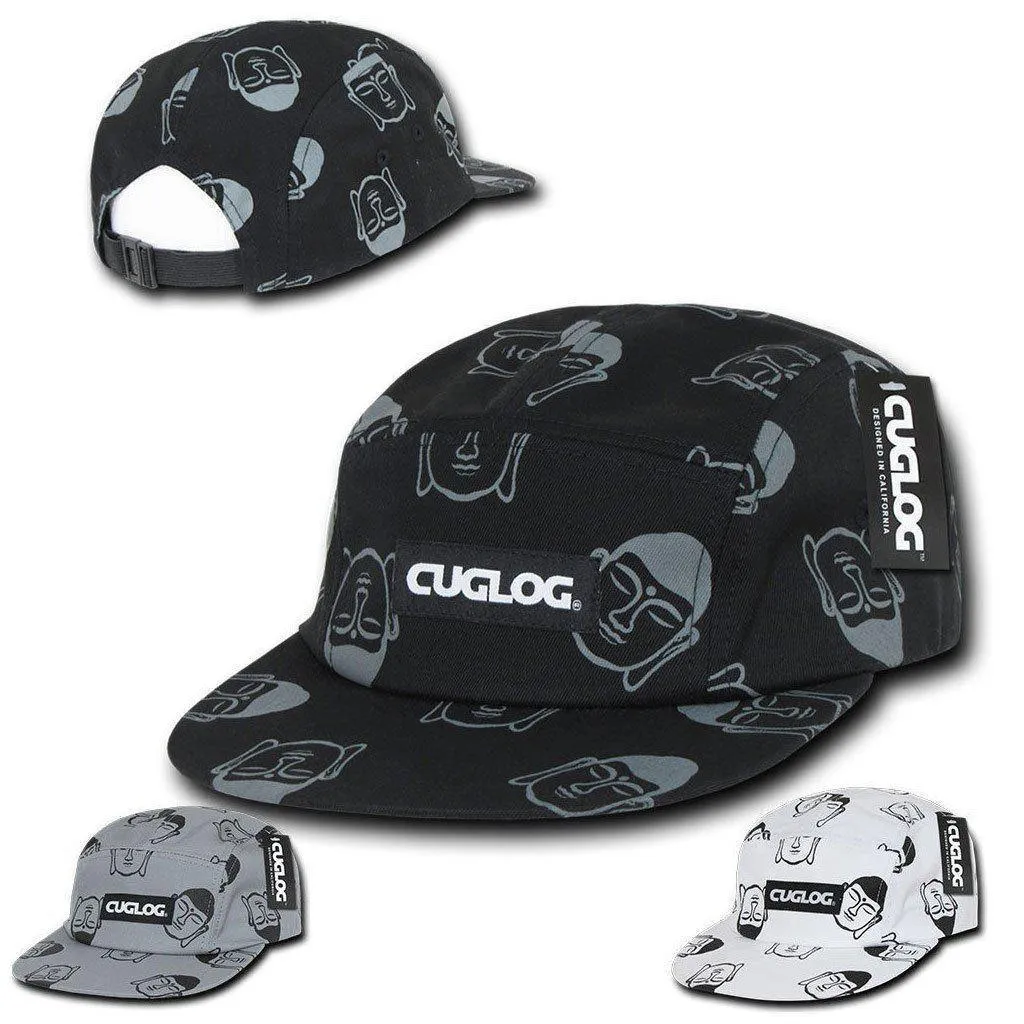 1 Dozen Cuglog Buddha 5 Panel Racer Snug Fit Baseball Caps Hats Wholesale Bulk