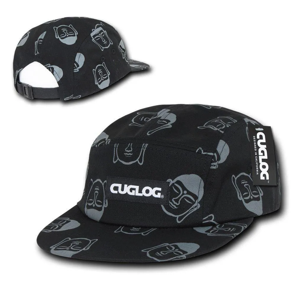 1 Dozen Cuglog Buddha 5 Panel Racer Snug Fit Baseball Caps Hats Wholesale Bulk