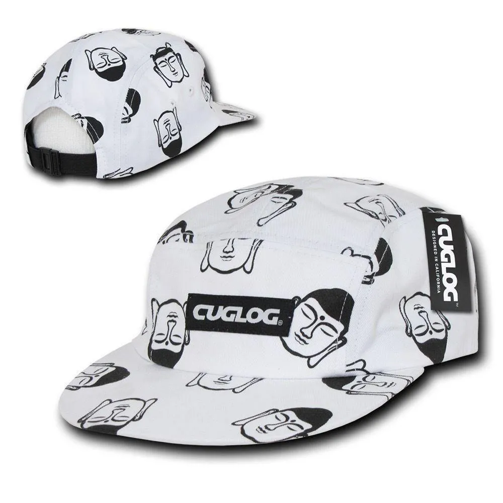 1 Dozen Cuglog Buddha 5 Panel Racer Snug Fit Baseball Caps Hats Wholesale Bulk