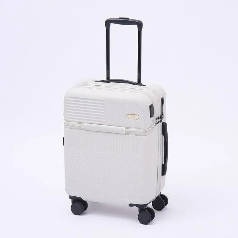 24-Inch Suitcase Front Opening Design with Lock - Lightweight & Spacious