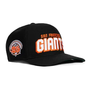 47 Brand Draft Block San Francisco Giants 25th Anniversary Patch Hitch Snapback Hat - Black