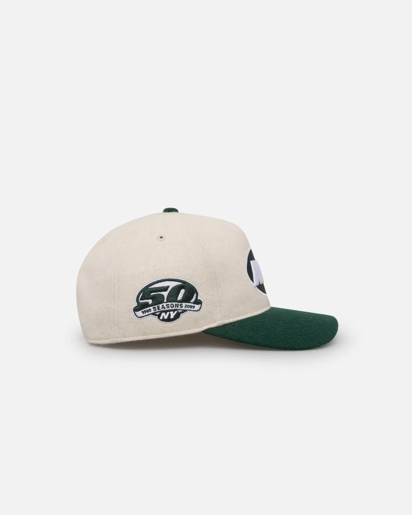 47 Brand New York Jets Legacy Wooly Sure Shot Snapback Natural/Dark Green