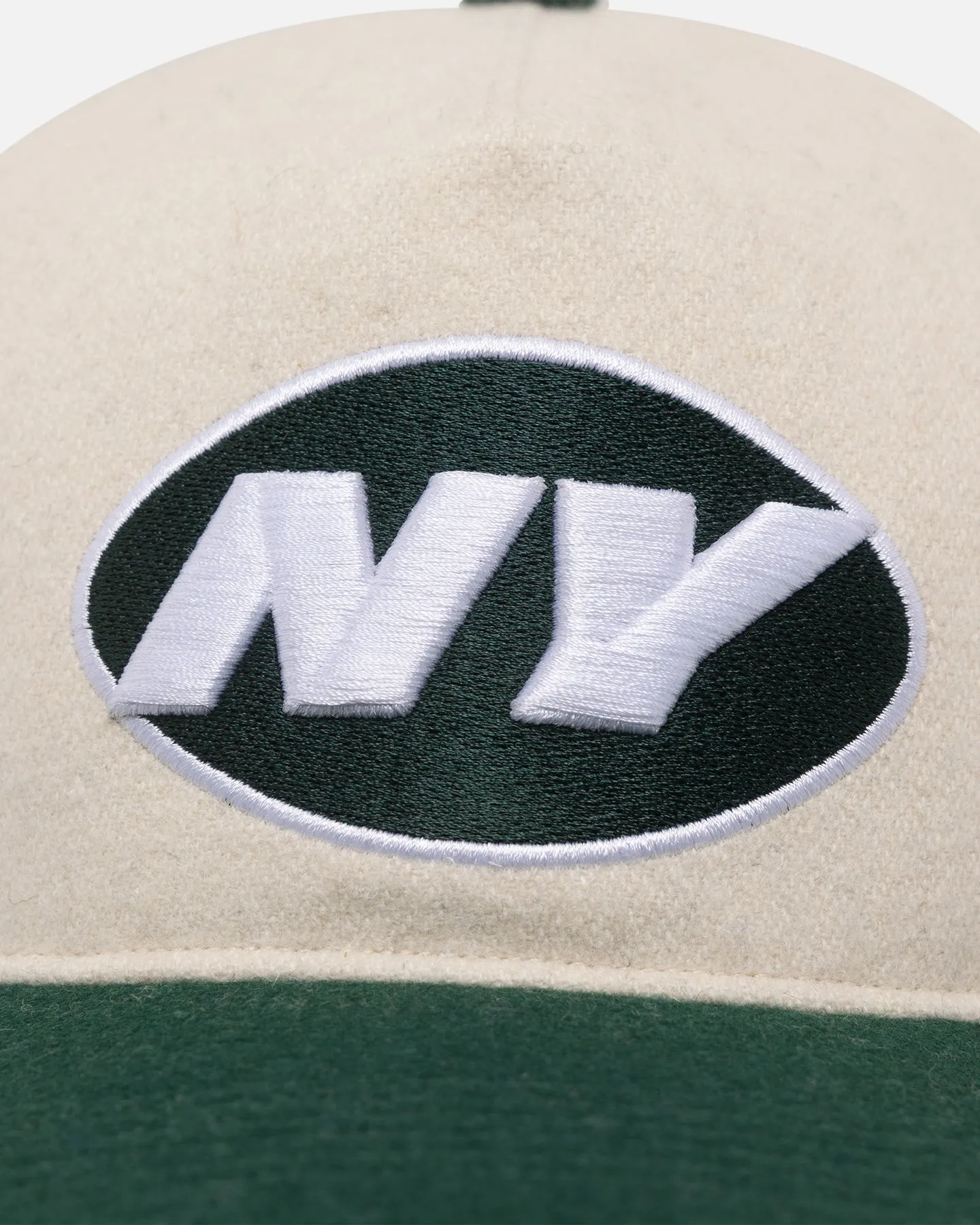 47 Brand New York Jets Legacy Wooly Sure Shot Snapback Natural/Dark Green