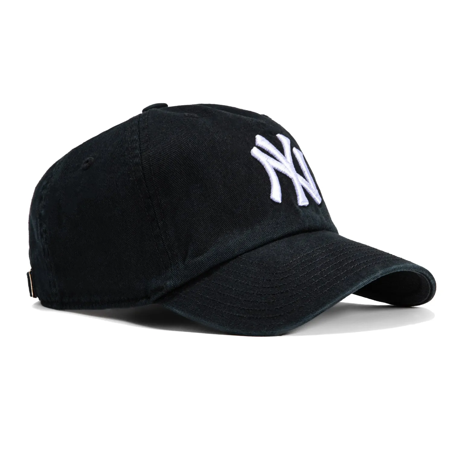 47 Brand New York Yankees Cleanup Adjustable Hat - Black, White