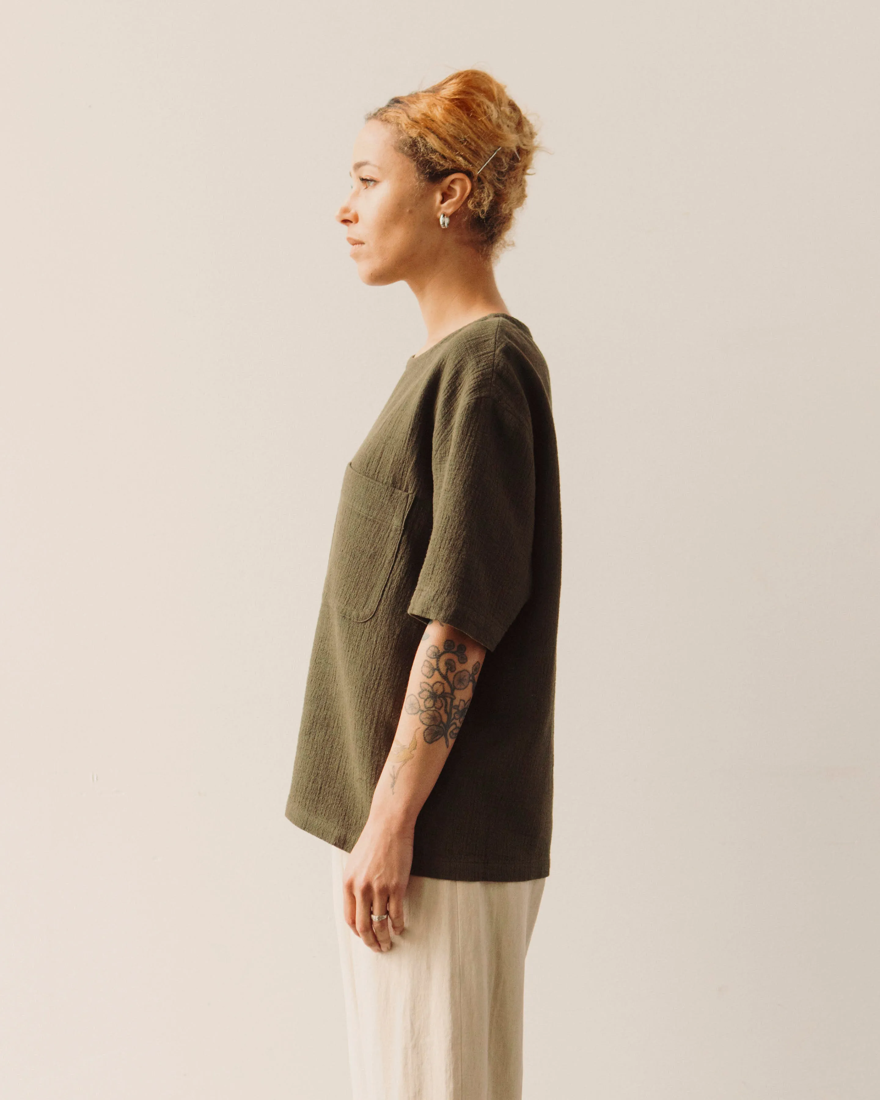 7115 Signature Pocket Tee, Deep Moss Gauze