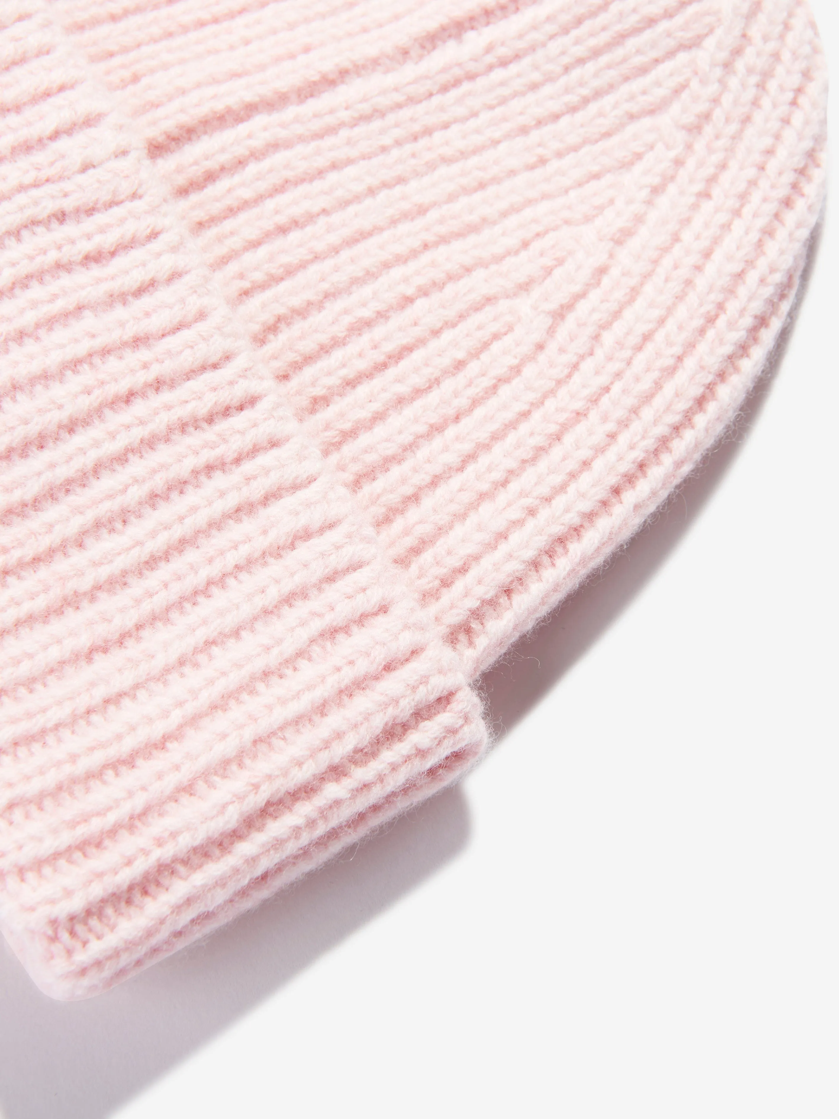 Acne Studios Kids Wool Beanie Hat in Pink