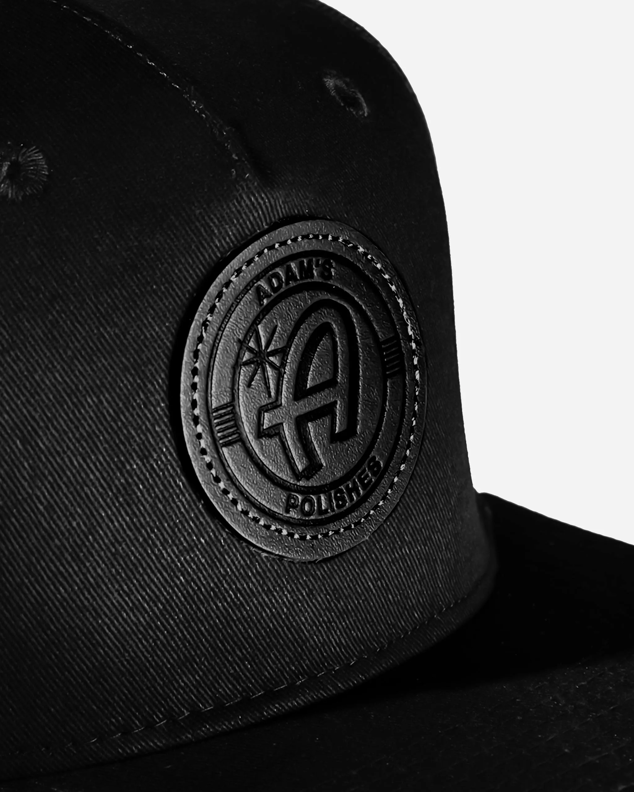 Adam's Black Snapback - Black Patch