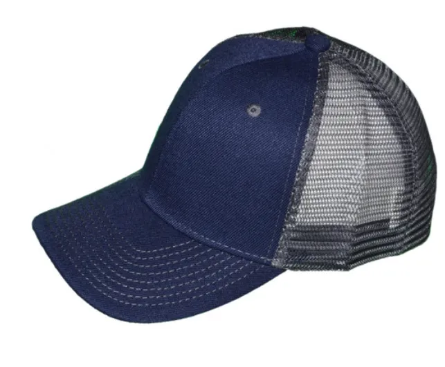 Adult Structured Trucker Hats with Mesh Back