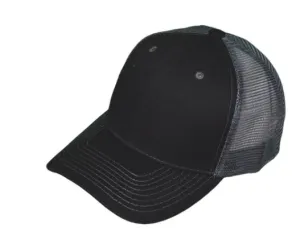 Adult Structured Trucker Hats with Mesh Back