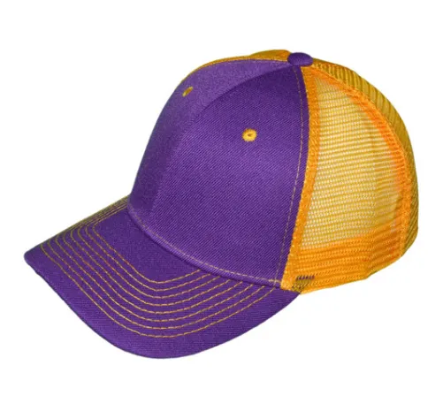 Adult Structured Trucker Hats with Mesh Back