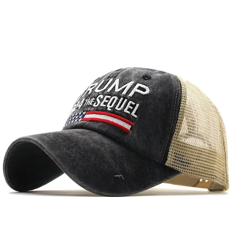 American Presidential Hat Make America Great Again Hat Donald Trump Republican Hat Cap MAGA Embroidered Mesh Cap