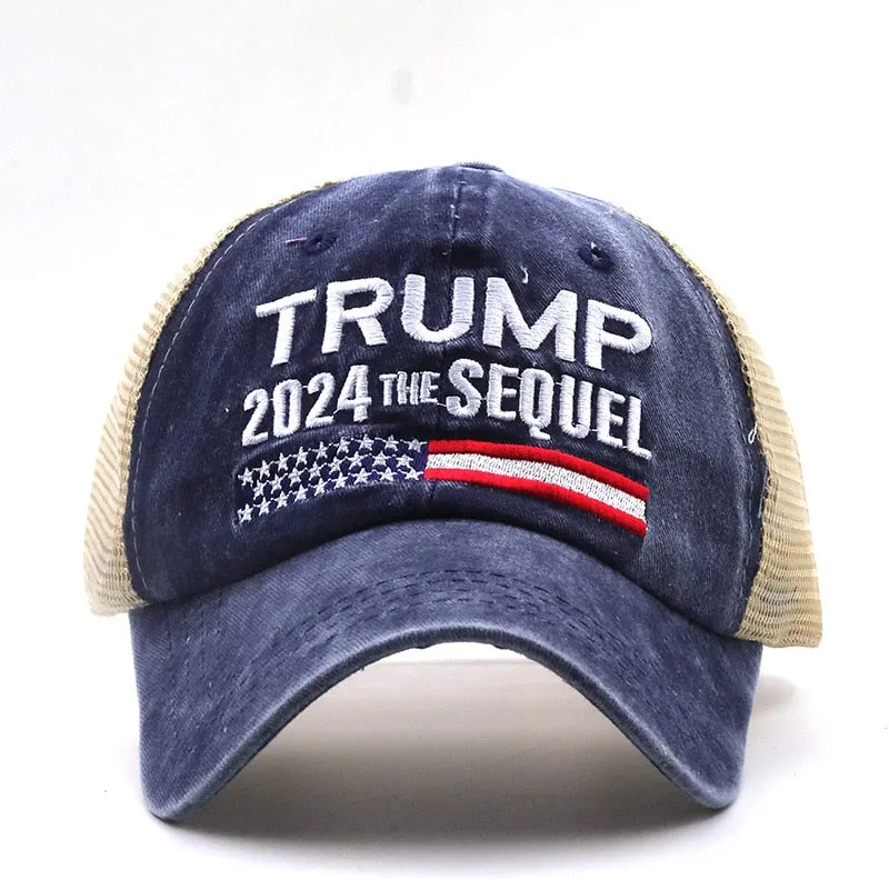 American Presidential Hat Make America Great Again Hat Donald Trump Republican Hat Cap MAGA Embroidered Mesh Cap