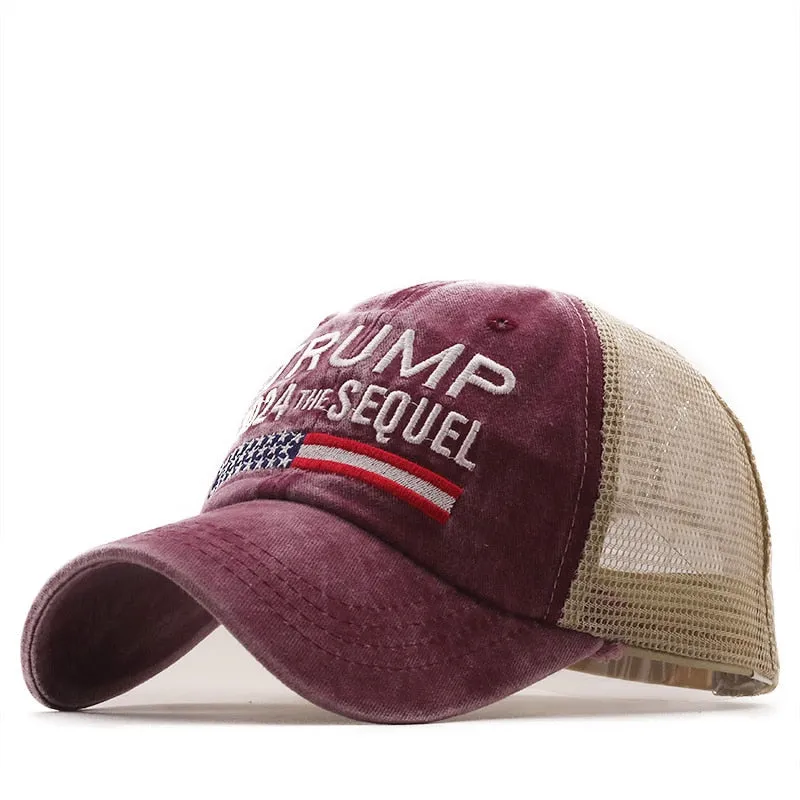 American Presidential Hat Make America Great Again Hat Donald Trump Republican Hat Cap MAGA Embroidered Mesh Cap