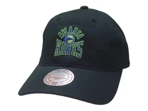 Atlanta Hawks Mitchell & Ness Hardwood Classics Black Strapback Baseball Hat