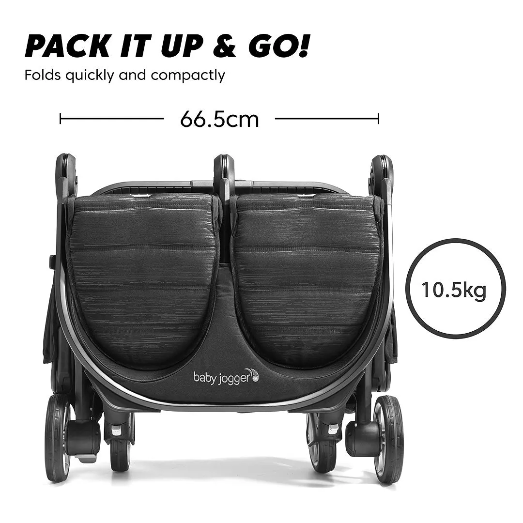 Baby Jogger City Tour 2 Double Stroller - Pitch Black