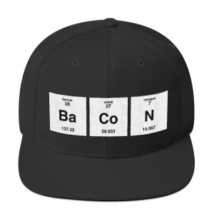 Bacon Periodic Table Element Snapback Hat