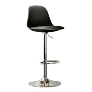 Bar Stool Adjustable Height Black Premium