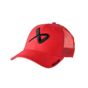 BAUER Core Adjustable Cap Red