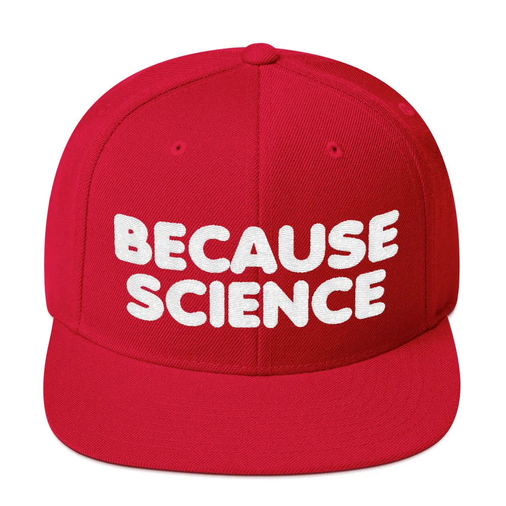 Because Science Snapback Hat