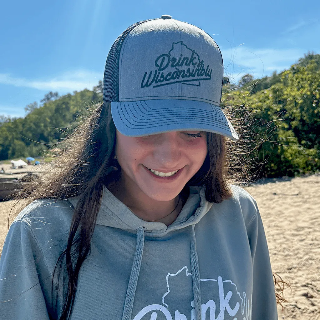 Black & Gray Trucker Hat