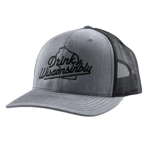 Black & Gray Trucker Hat