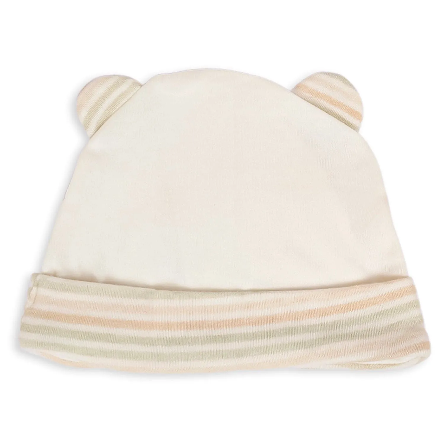 Caps Pack Of 2 Striped 3D Ears Beige