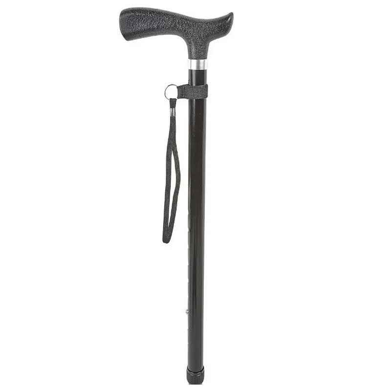 Charles Buyers Ziggy Adjustable Shock Absorbing Walking Stick - Black Crutch Handle 55SA