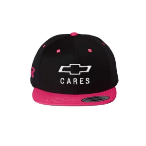 Chevy Cares Black Cap with Pink Bill