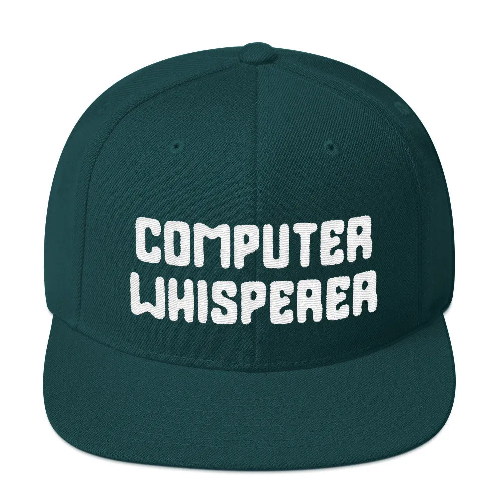 Computer Whisperer Snapback Hat