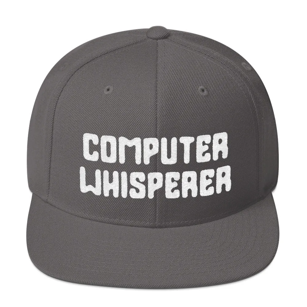 Computer Whisperer Snapback Hat