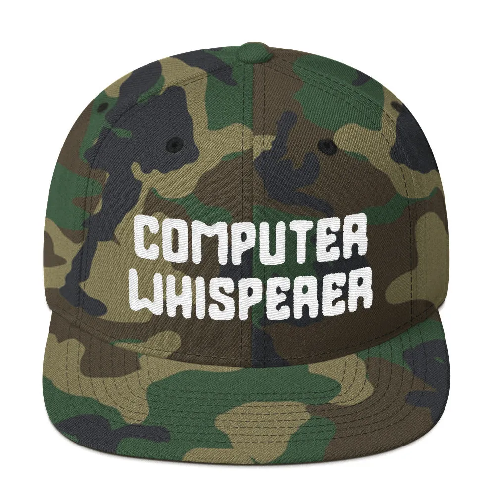 Computer Whisperer Snapback Hat