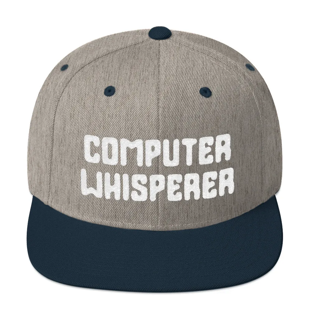 Computer Whisperer Snapback Hat