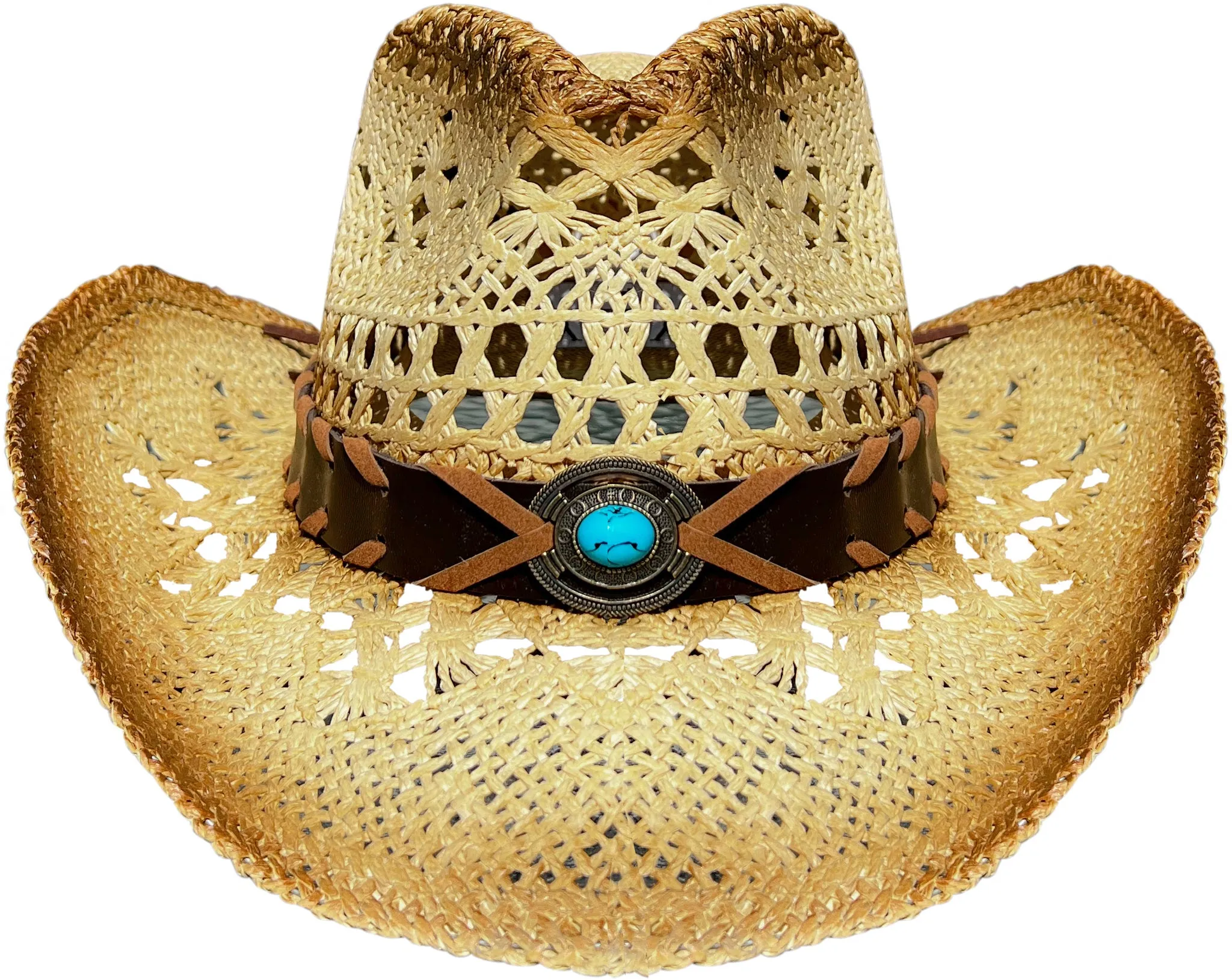 Corral Straw Cowboy Hat