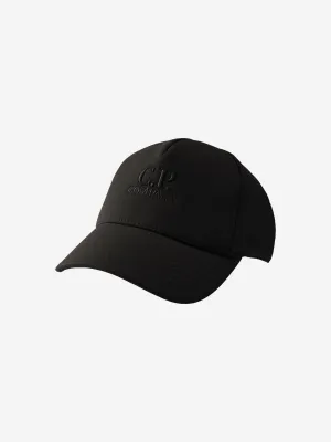 C.P. Company Boys Logo Cap in Black