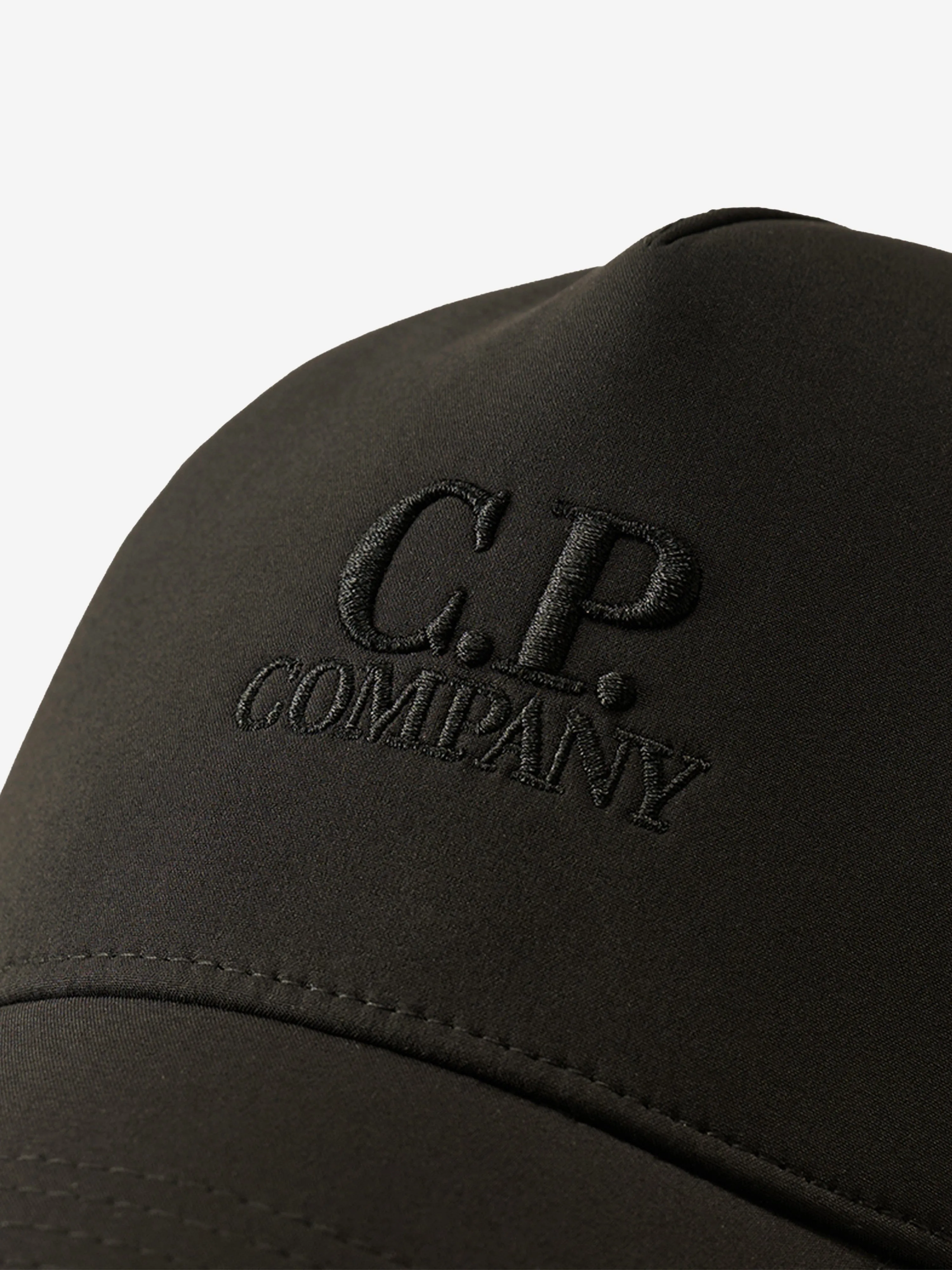 C.P. Company Boys Logo Cap in Black