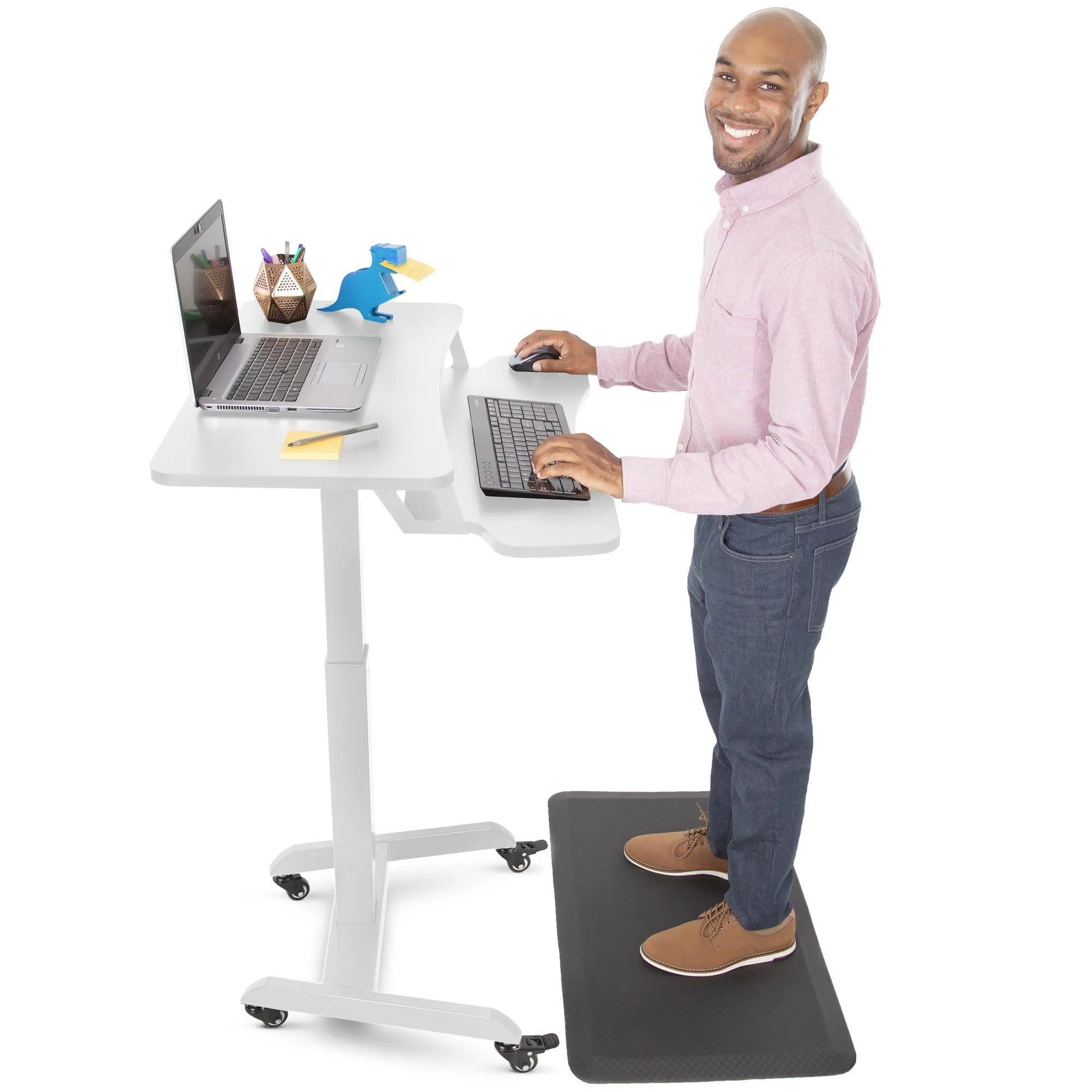 Cruizer Premier Electric Mobile Standing Desk | Portable Podium