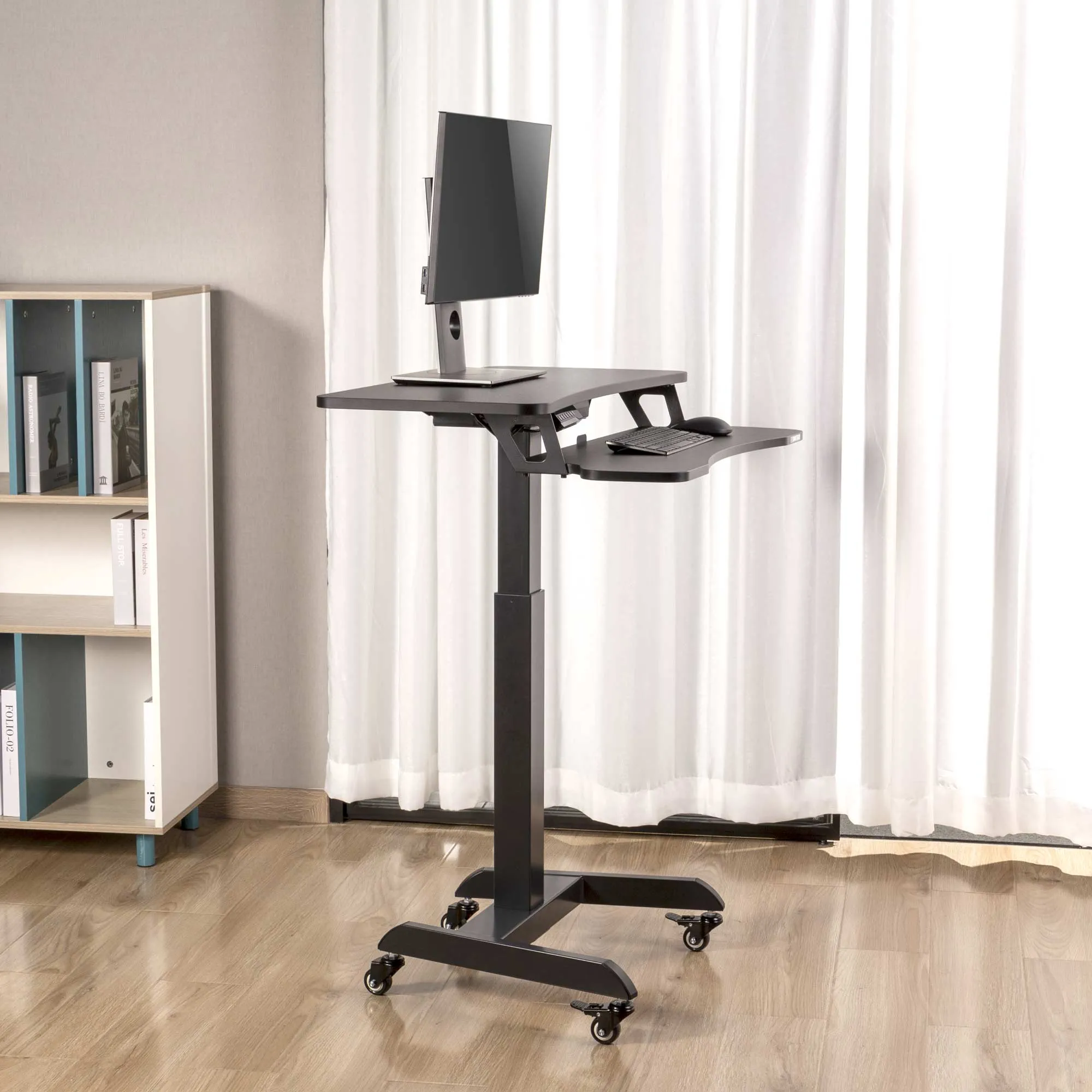 Cruizer Premier Electric Mobile Standing Desk | Portable Podium