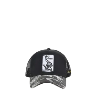 Cuadra Men's Snapback With Alligator Patch Black Cap