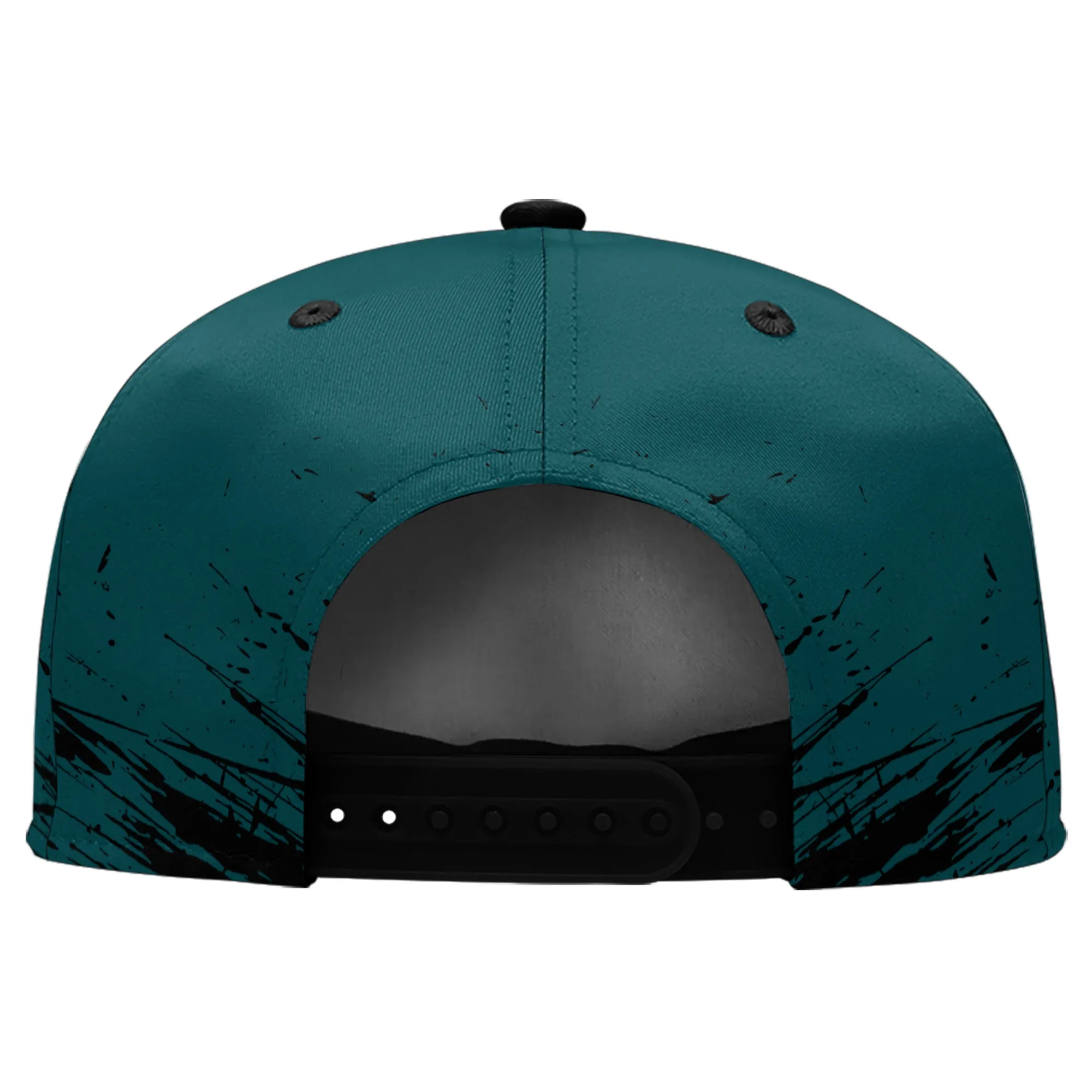 Custom Green Black Philadelphia Hat Sport Design Cap Stitched Adjustable Personalized PR067B-D020261-23