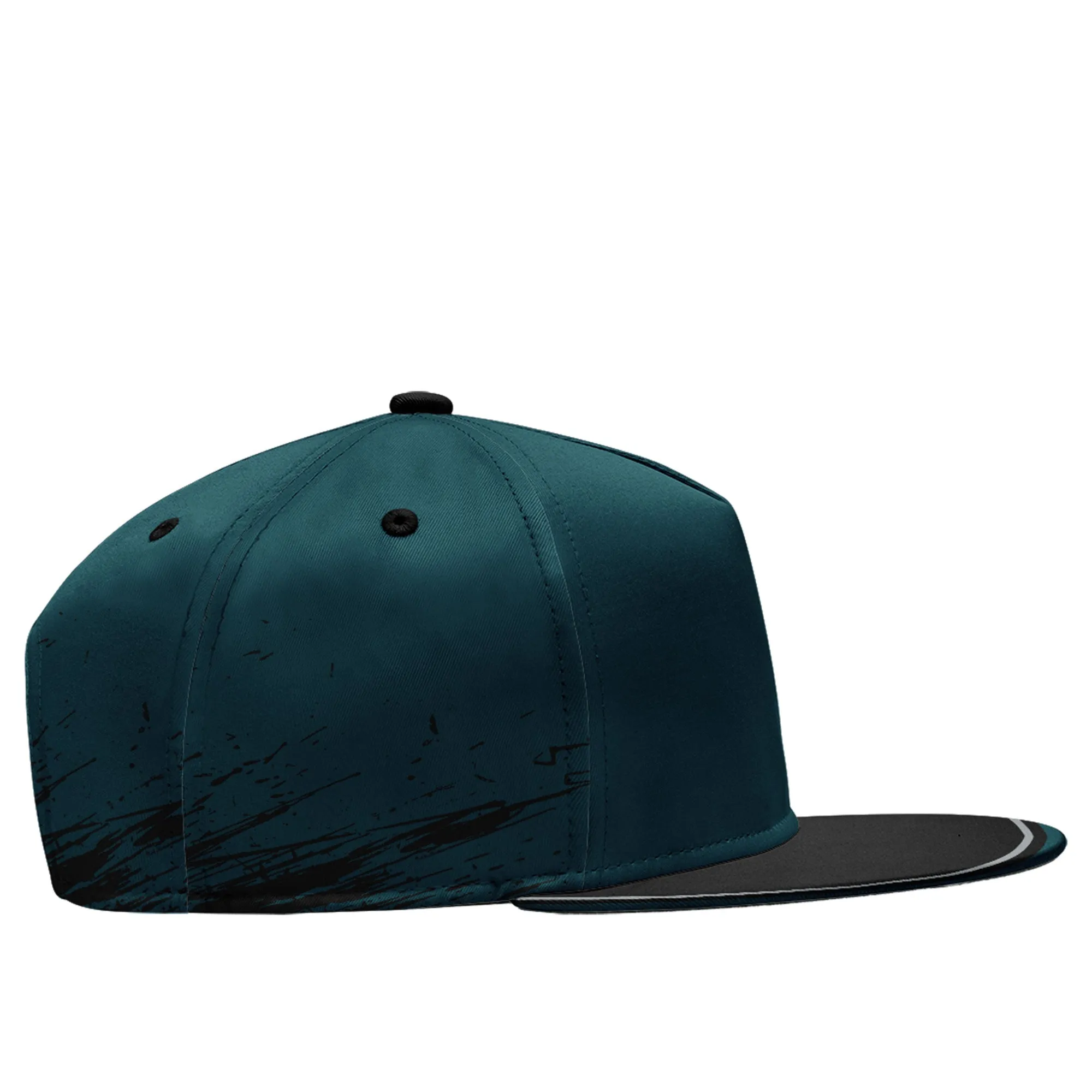 Custom Green Black Philadelphia Hat Sport Design Cap Stitched Adjustable Personalized PR067B-D020261-23