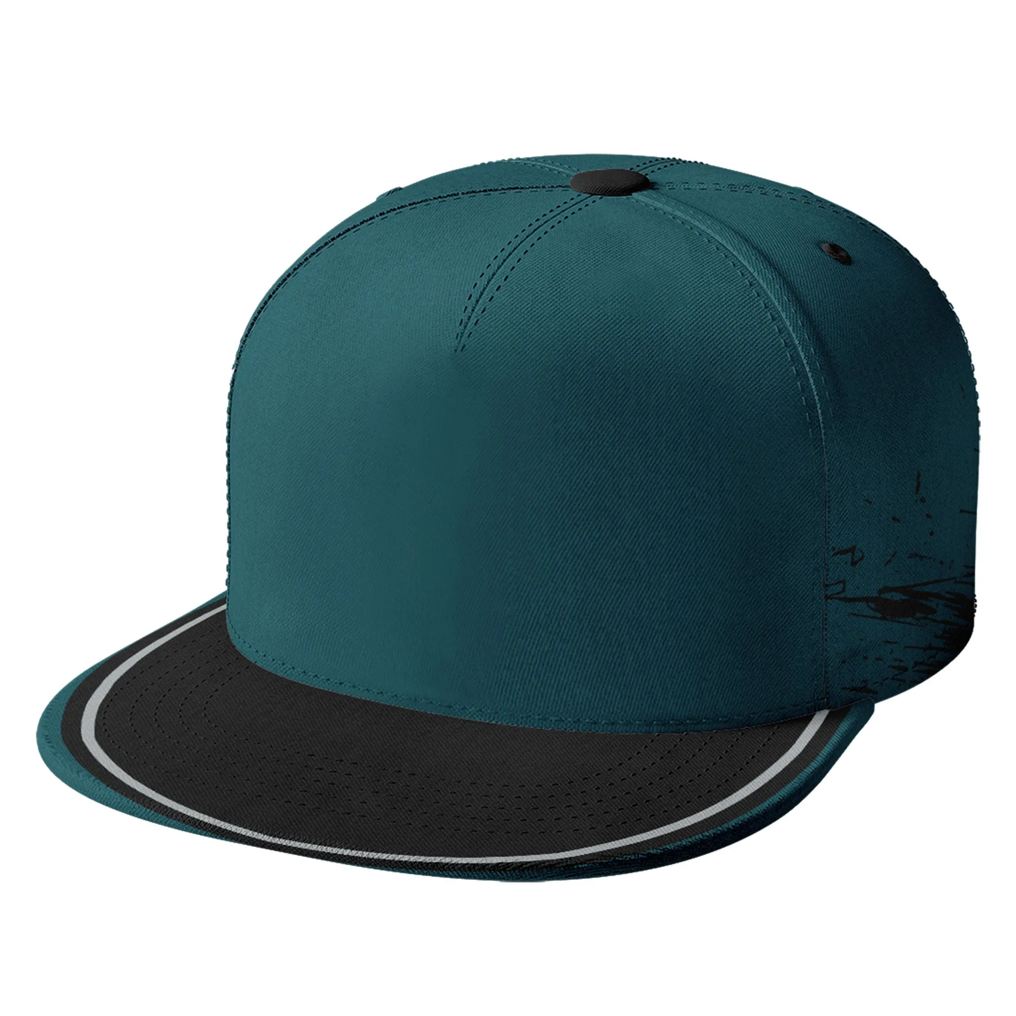 Custom Green Black Philadelphia Hat Sport Design Cap Stitched Adjustable Personalized PR067B-D020261-23