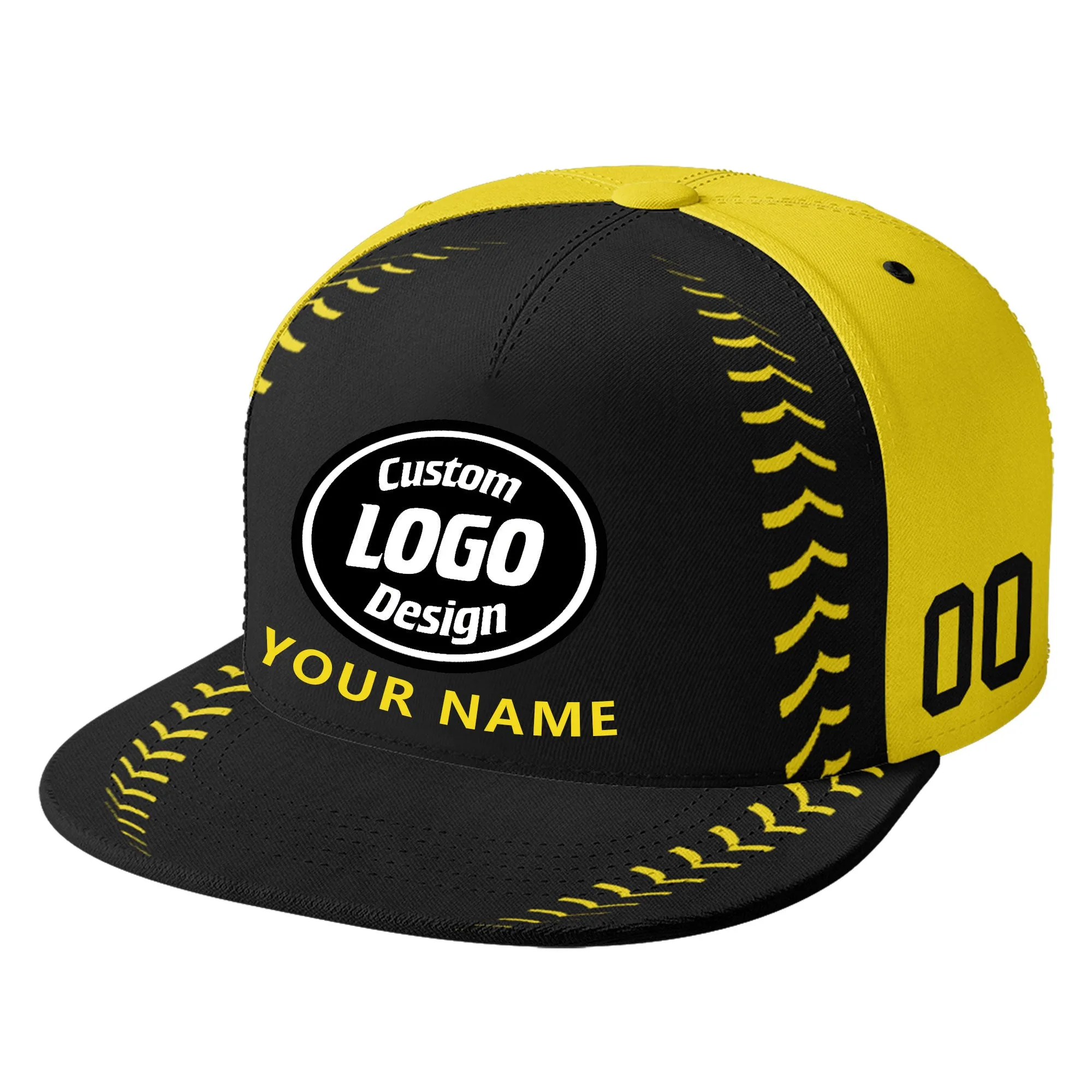 Custom Sport Design Hat Stitched Adjustable Snapback Personalized Baseball Cap PR067B-bd0b00d9-b7