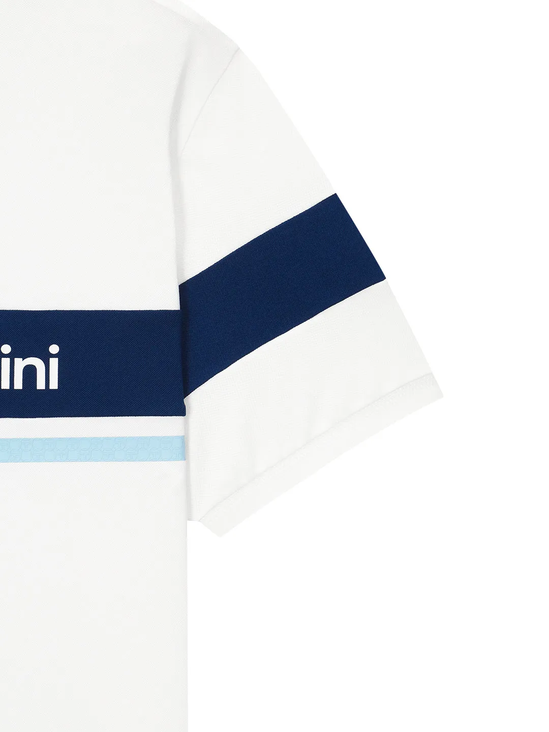 Damarindo Polo Shirt- Off White/ Navy