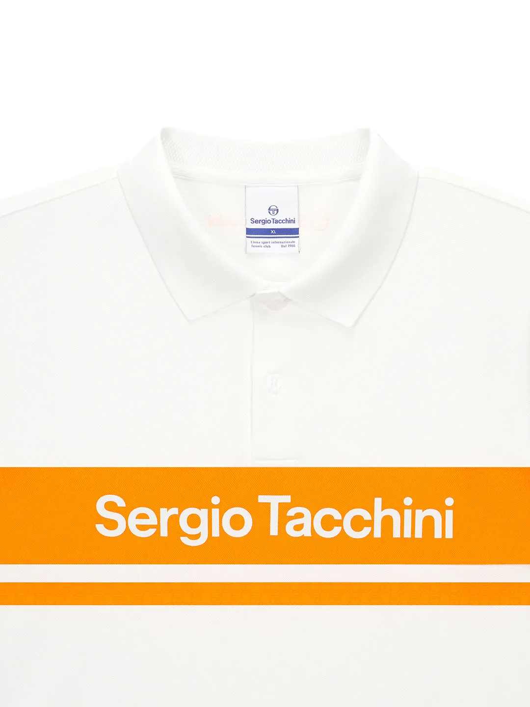 Damarindo Polo Shirt-  Off White/ Orange