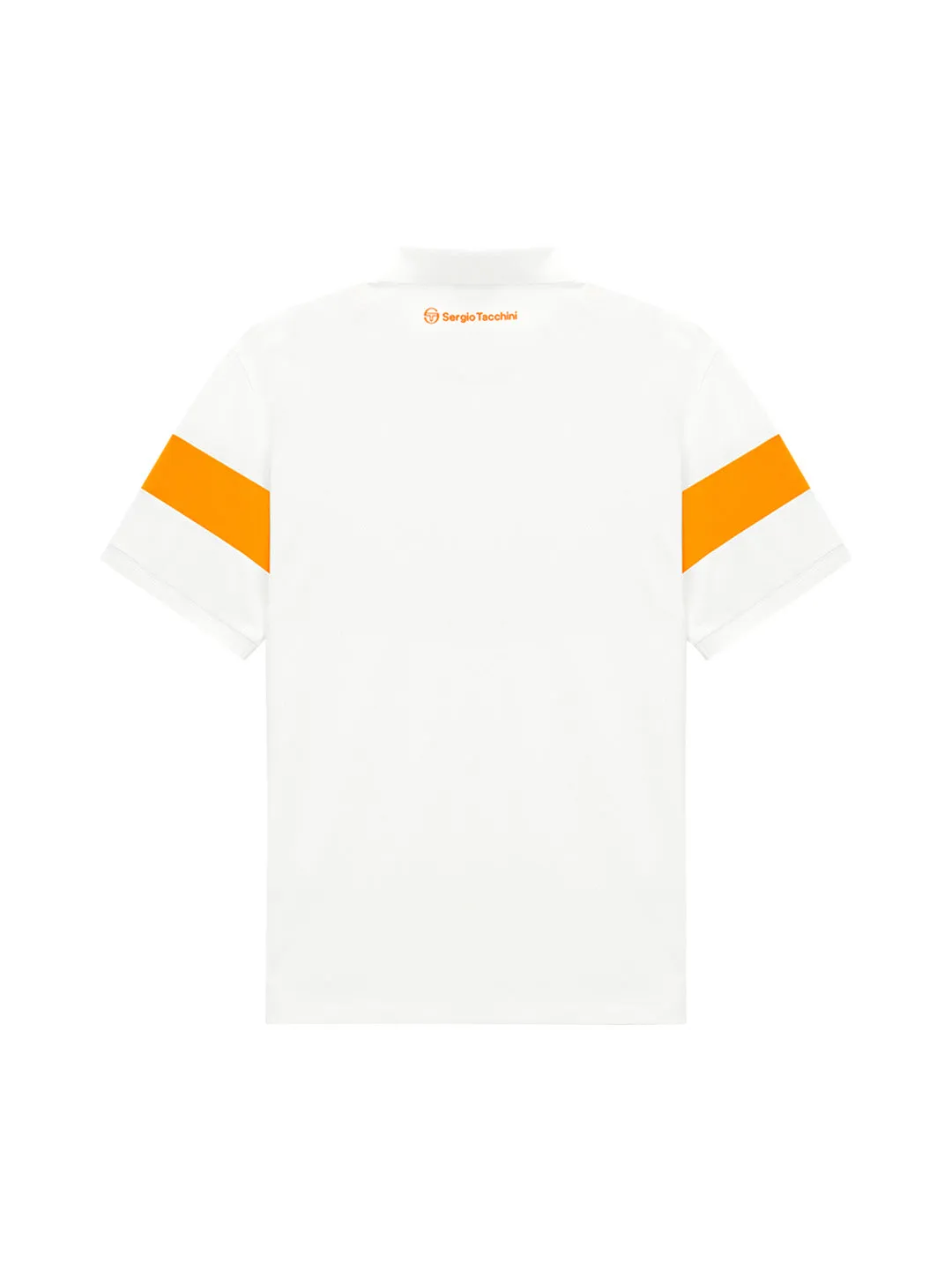 Damarindo Polo Shirt-  Off White/ Orange