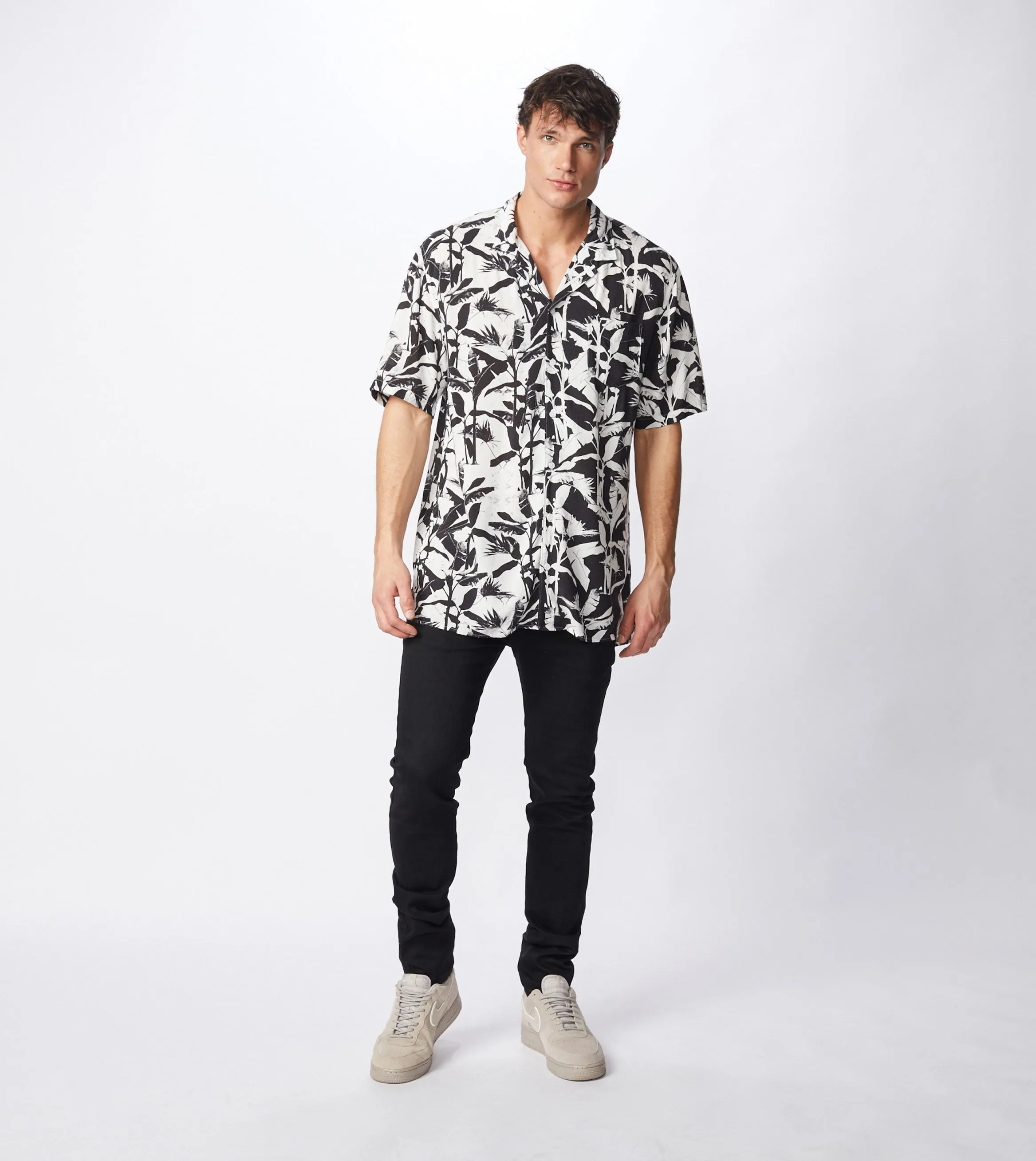 Diced SS Shirt Black/White