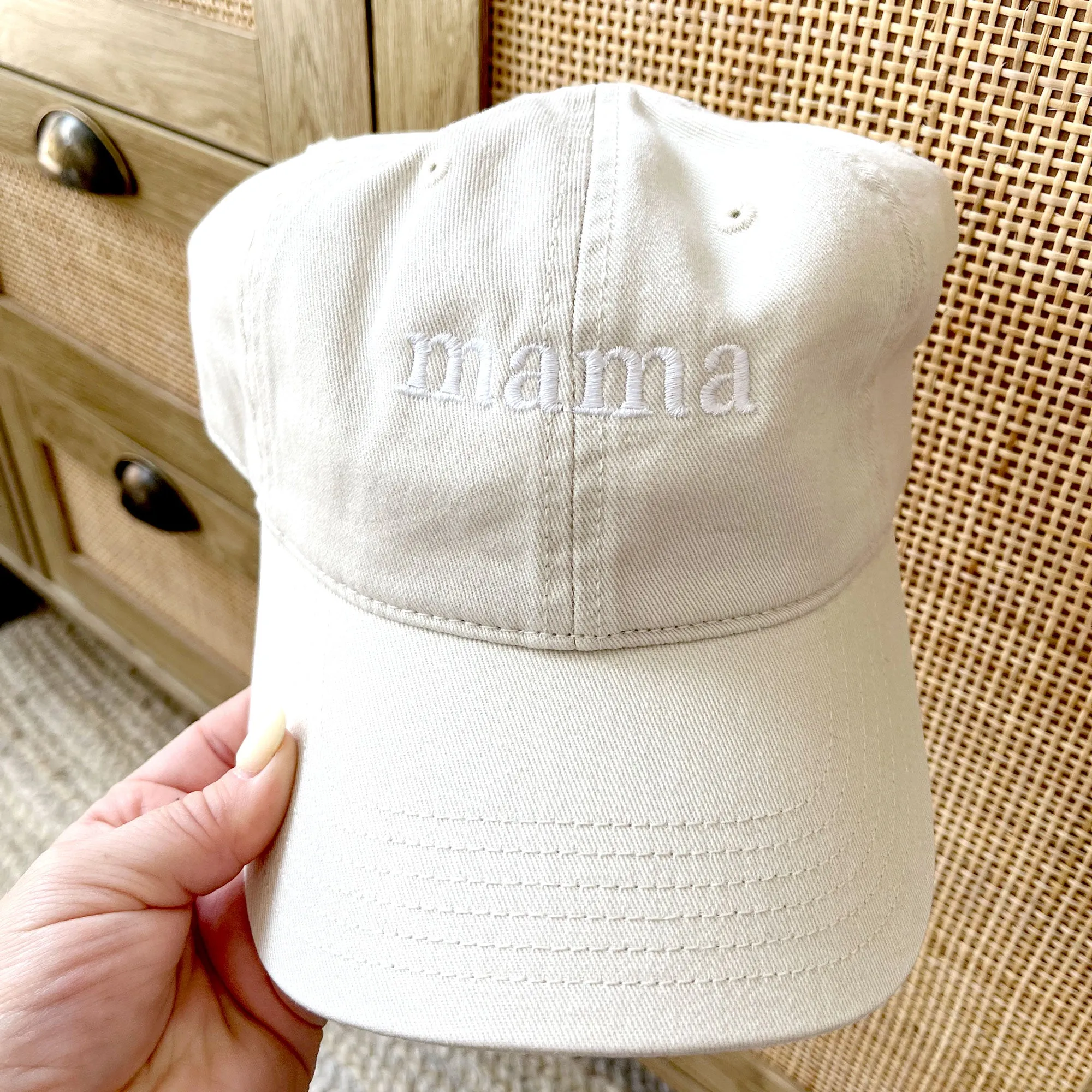 Embroidered Mama Baseball Hat