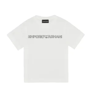 Emporio Armani Junior Ivory Logo T-Shirt